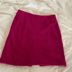 Fun Colorful Fuschia Wool and Rayon Blend Skirt
